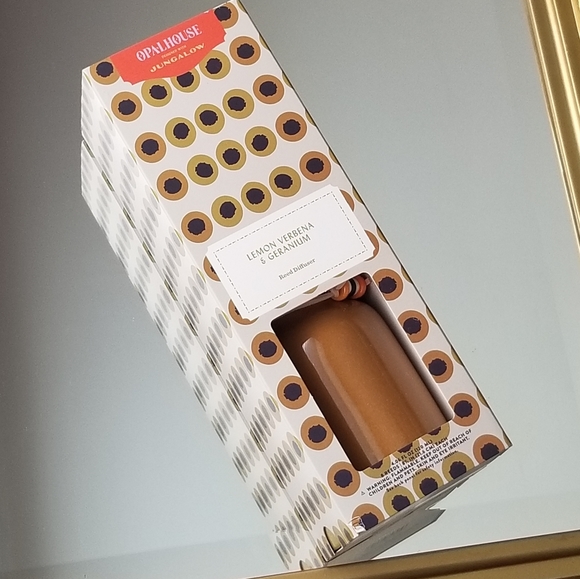 ❗Opalhouse Lemon Verbena Ceramic Rustic Orange Tan Reed Diffuser❗ - Picture 2 of 6